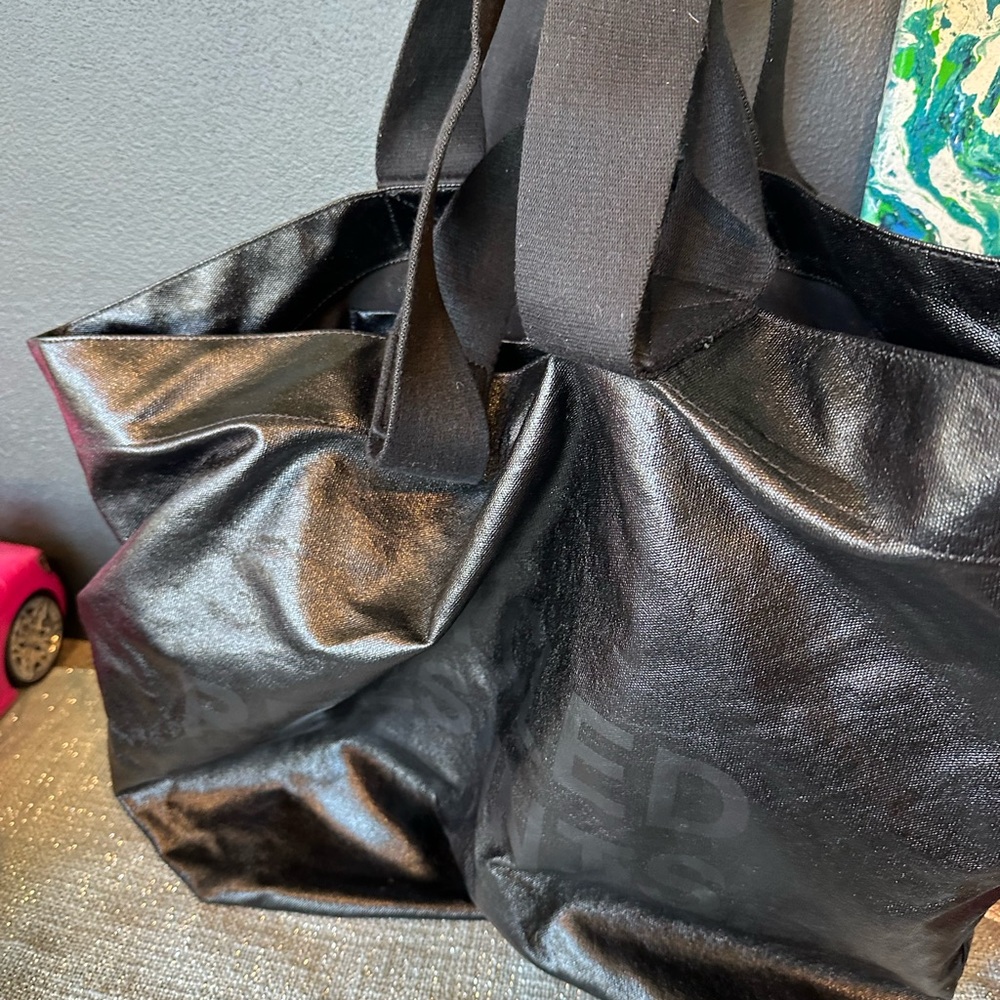 All Saints large black tote bag